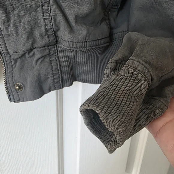 Sonoma Olive Bomber Jacket Cotton Lightweight Small - Picture 6 of 11